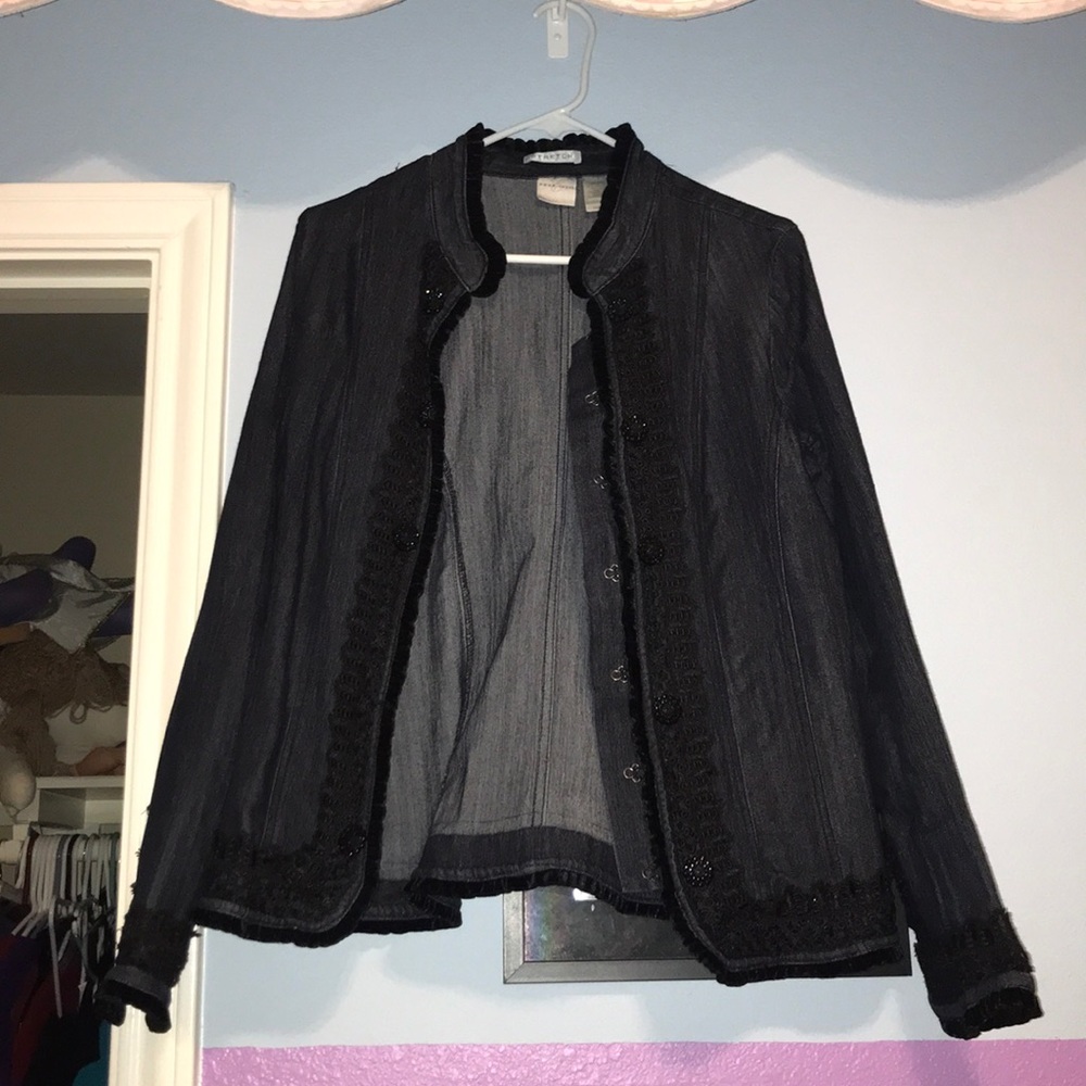 Emma James Jean Jacket. Size 12
